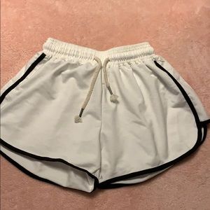 White cotton shorts